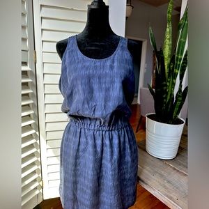 Blue Tie Dye Michael Kors Sleeveless Dress
